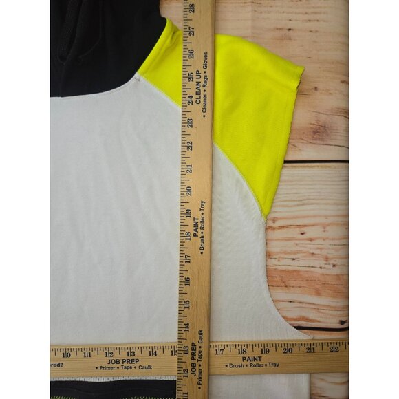 Nike Dri-Fit Sleeveless Hoodie Medium White Neon Accents - Picture 9 of 9